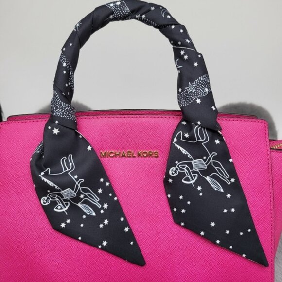 Sagittarius Zodiac Sign Silk Twilly Scarf - Picture 2 of 7